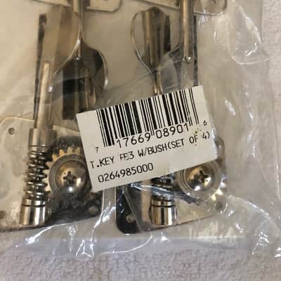 Fender Made In Japan '70s Vintage Style Bass Tuners, Nickel Plated, P/N 0264985000 image 5