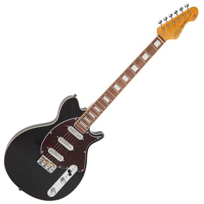 Vintage REVO Series 'Vision' Electric Guitar ~ Boulevard Black image 2
