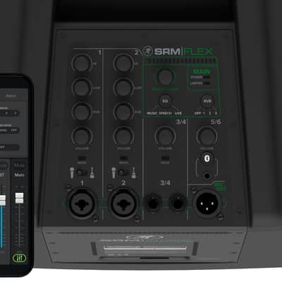 Mackie SRM-Flex 1300 Watt Line Array DJ Speaker PA System w/Sub+M50X Headphones image 10