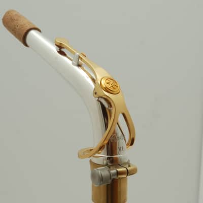 Yamaha Custom AV1S Alto Saxophone Neck, V1 Silver Plate/Gold Option image 11