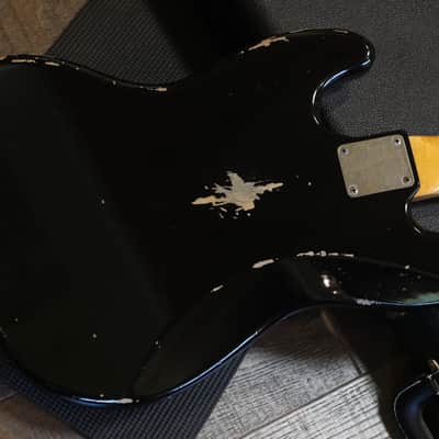2020 Fender Custom Shop 1964 Jazz Bass Electric Bass Relic Black + COA OHSC image 14