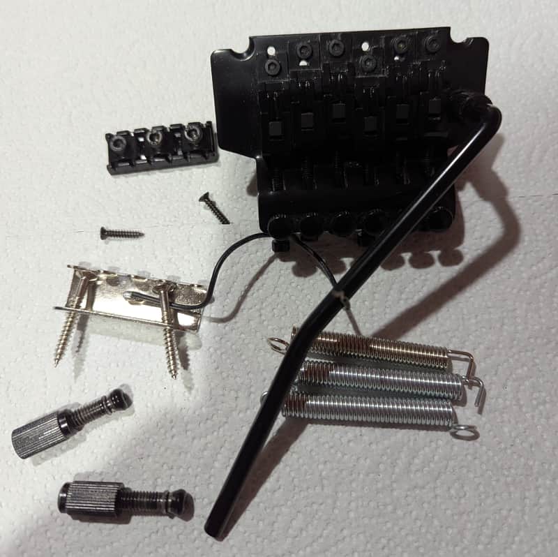 SBS Floyd Rose-Style Electric Guitar Bridge Double Tremolo Kit 2010s - Chrome image 1