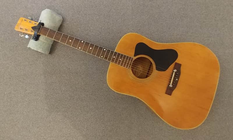 Rare 1974 Madeira by Guild A-30M Flame Maple Dreadnaught image 1