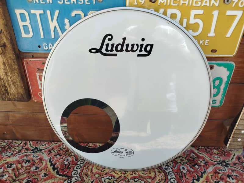 LUDWIG LW1218 18" Smooth White, usata. image 1