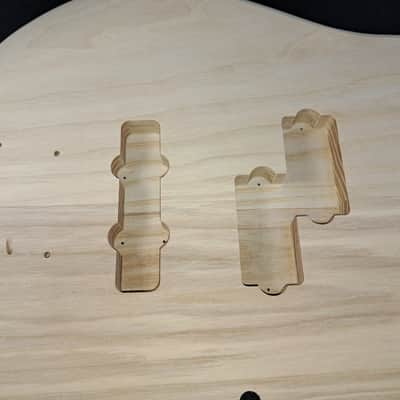Unfinished Ash P/J bass guitar body - fits fender necks J2514 image 2