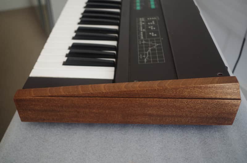 Wood ends for Yamaha DX7 DX9 synthesizer Side panels End caps Mahogany image 1
