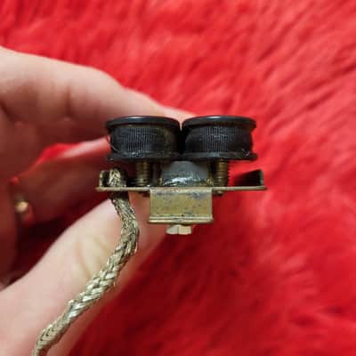 DiMarzio DP100 Super Distortion 1977 - Double Black - 2 Conductor - Brass Baseplate - Not Functioning Both Coils Open image 5