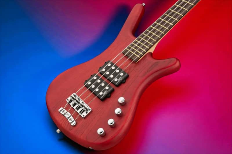 Warwick RockBass Corvette $$ 4-String Burgundy Red Transparent Satin image 1