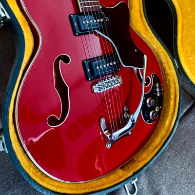 1966 Mosrite Celebrity Hollow Body - Restored to Perfection! Sexy Time Red image 12