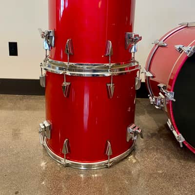 Tama Granstar Custom 5-Piece Drum Set - 1987 - Candy Apple Red - with Hard Shell Cases image 9