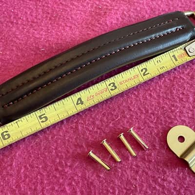 NOS leather guitar case handle for Hiscox Calton mark leaf skb gator crossrock image 3