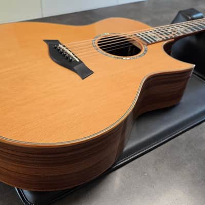 Taylor GS Custom Shop Grand Symphony 1 of 1 Tree Inlay Flame Hawaiian KOA and Hand Select Rosewood Masterbuilt Master Built Presentation American BTO Built-to-Order USA Acoustic-Electric Guitar image 14