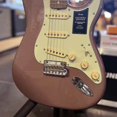 Fender Vintera '60s Stratocaster Modified with Pau Ferro Fretboard - Burgundy Mist Metallic image 4