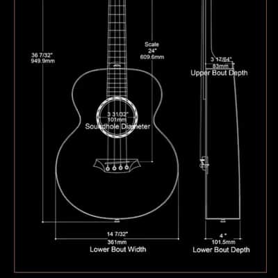 Bromo BAT 8E Solid Top Acoustic Bass Guitar w/ Pickup image 12