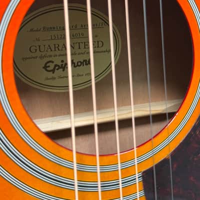 Epiphone Hummingbird Artist FC 2015 With Deluxe Hardshell Case image 3