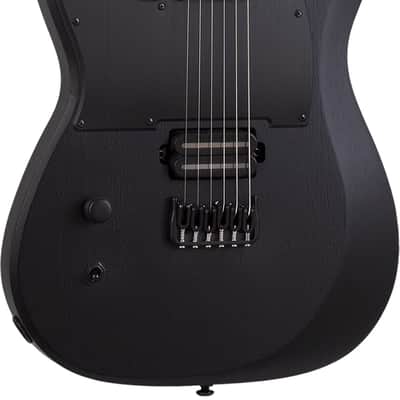 Schecter PT Black Ops LH Satin Black Open Pore image 1