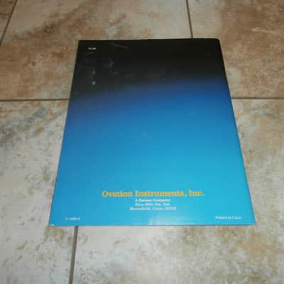 Vintage 1980 Ovation Acoustic/Acoustic Electric Guitar Catalog! Rare Original Case Candy, Paperwork! image 14