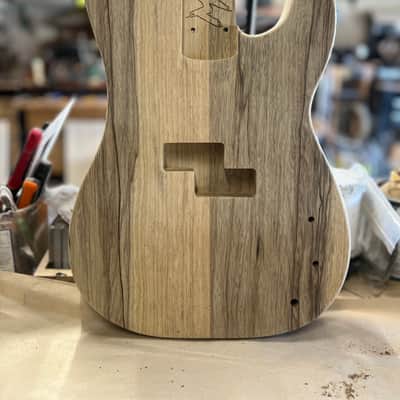 Madlad Instruments Black Limba Rear Route Precision Bass PBass Style Body (custom made with pride in north Texas) - Unfinished image 1