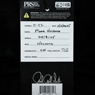 PRS Mark Holcomb Signature Electric Guitar- Holcomb Wraparound Burst 2025 (0418105) image 14