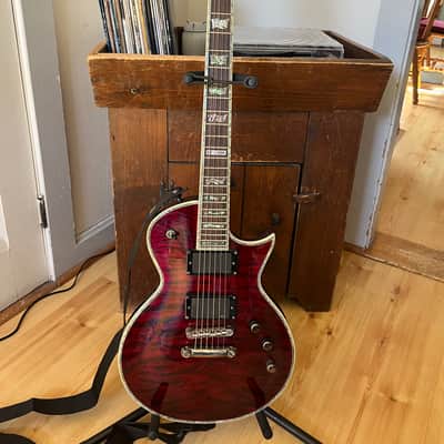 ESP LTD EC-1000 QM with Rosewood Fretboard 2005 - 2017 - See Thru Black Cherry image 1