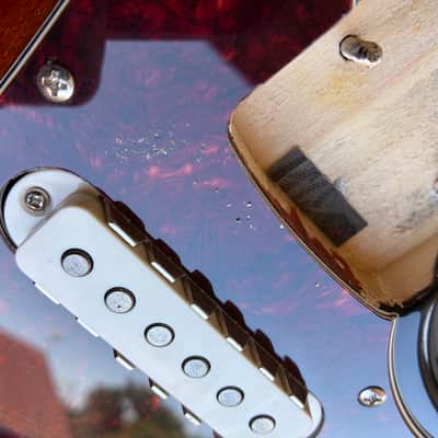 Squier Bass Vi loaded Body project parts caster - Sunburst electric guitar image 20