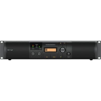 Behringer NX6000D Ultra-Lightweight 6000W ClassD Stereo Power Amplifier Amp w/ DSP image 3