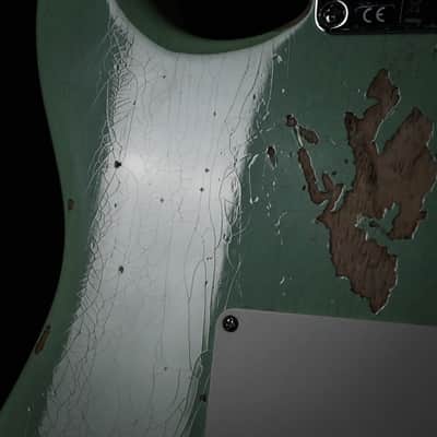 Fender Custom Shop Limited Edition Fat '54 Stratocaster Relic/ Closet Classic Hardware- Super Faded Aged Surf Green 2024 (LXX0565) image 17