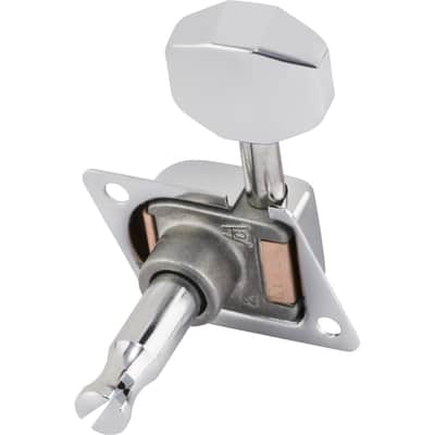 Fender 70s F-Style Stratocaster/Telecaster Guitar Tuning Machines, Chrome, Set of 6 image 3