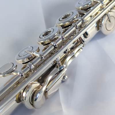 Sankyo Etude PA RC open hole flute solid silver headjoint ST-2 cut image 5