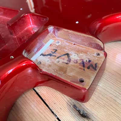 Squier Standard Stratocaster Guitar Body + Tremolo 2000 China Roadworn image 7