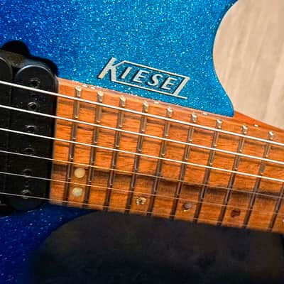 Kiesel Osiris OM6 Multiscale Headless Custom Blue Gradient 6-String Electric Guitar image 13