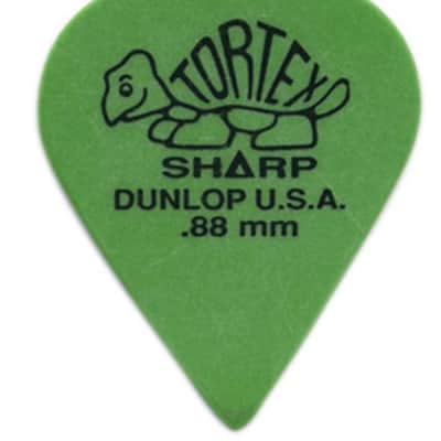 Dunlop 412P.88 Tortex Sharp Green image 1