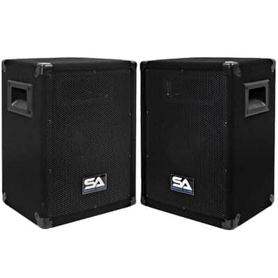 Pair 8" PA DJ Pro Audio Band Speakers 150 W NEW Monitor image 1