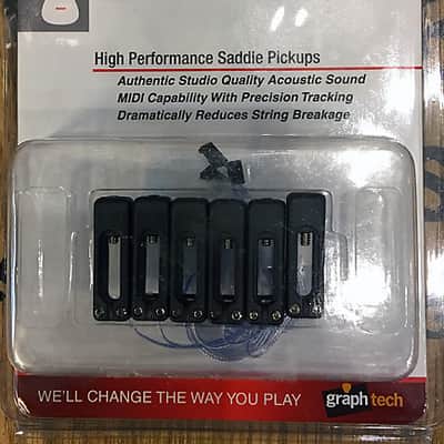 Graphtech Ghost Piezo Saddles set for Wilkinson bridges image 1