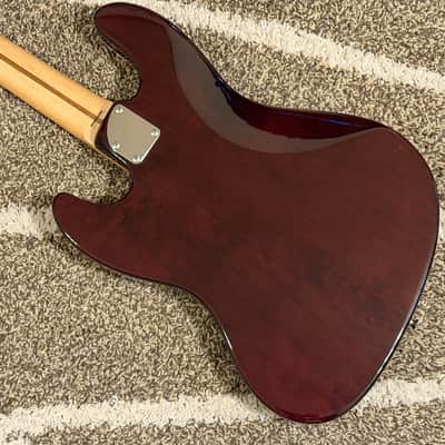 Killer Curly Maple NECK! 2007-2010 Fender AJB-110DMC Aerodyne Jazz Bass Dimarzio Pups Flame Shadow image 9
