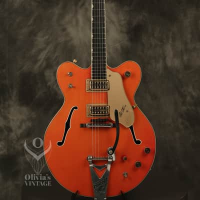 1964 Gretsch Chet Atkins 6120 Nashville Western Orange with HANG TAG image 2