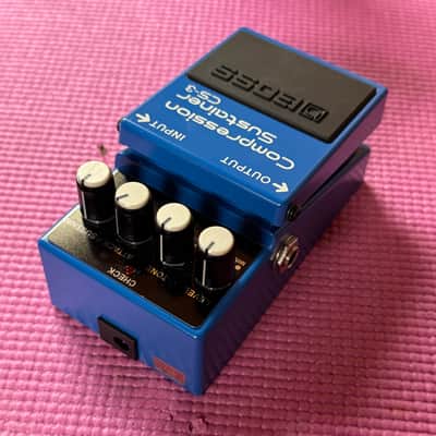 Boss CS-3 Compression Sustainer (Silver Label) 1997 - Present - Blue image 2
