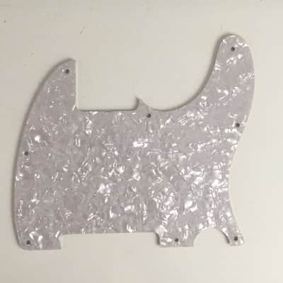 4-Ply Lefty White / Pearl Back Relic Esquire Pickguard Telecaster For ‘69 Fender Tele Left Handed image 6