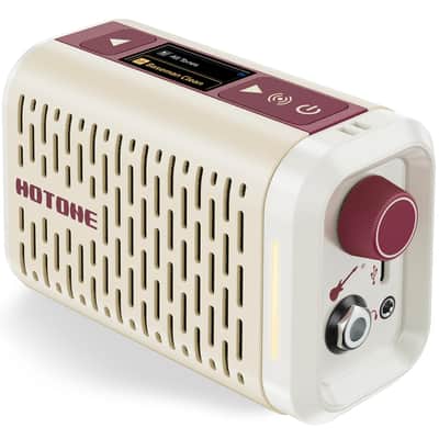 Hotone Pulze Mini AP-5WH Bluetooth Modeling Amplifier for Electric Guitar, Bass and Acoustic Instruments, White Edition image 2