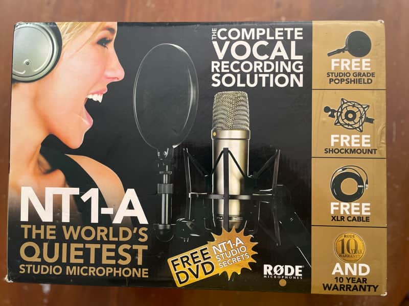 Rode NT1-A Large Diaphragm Cardioid Condenser Microphone (Complete Vocal Bundle) image 1