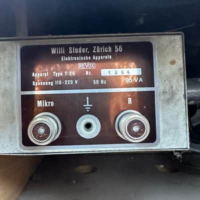 Tape recorder REVOX T26 1952 - Wood brown Bild 5