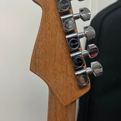 Fender American Acoustasonic Jazzmaster Acoustic Electric Guitar All-Mahogany - Natural image 5