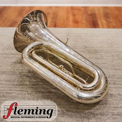 Miraphone CC1291 Professional 5-Valve 5/4 CC Tuba - Silver Plate image 10