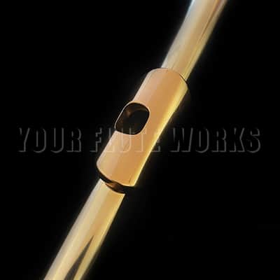 William S. Haynes 14k White Gold Flute #53151 with Silver Keys image 3