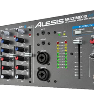 Alesis MULTIMIX10-WIRELESS 10-Channel Rackmount Mixer with Articulating Bluetooth Antenna image 1