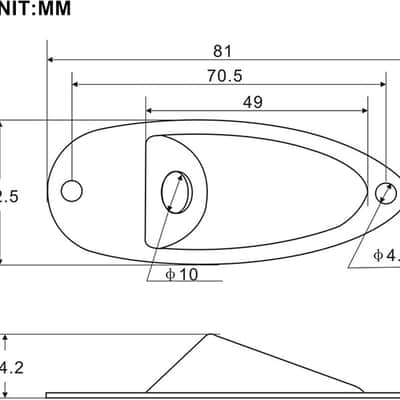 Guitar Input Jack Socket Plate Output Loaded Boat Style 1/4 Inch with Screws for Fender Stratocaster Strat St Mono Electric Guitar for Electric Guitar Replacement Parts (black) image 6
