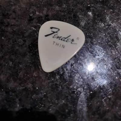 Fender Vintage Guitar Pick 1970's (uncircled "R") White Celluloid image 1