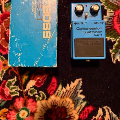 Boss CS-1 Compression Sustainer (Black Label) 1978 - 1982 - Blue image 1