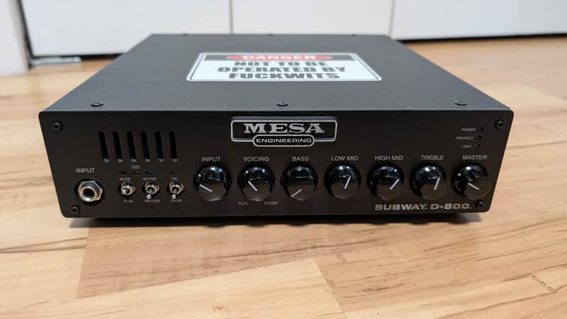 Mesa Boogie Subway D-800 800-Watt Bass Amp Head | Reverb Canada