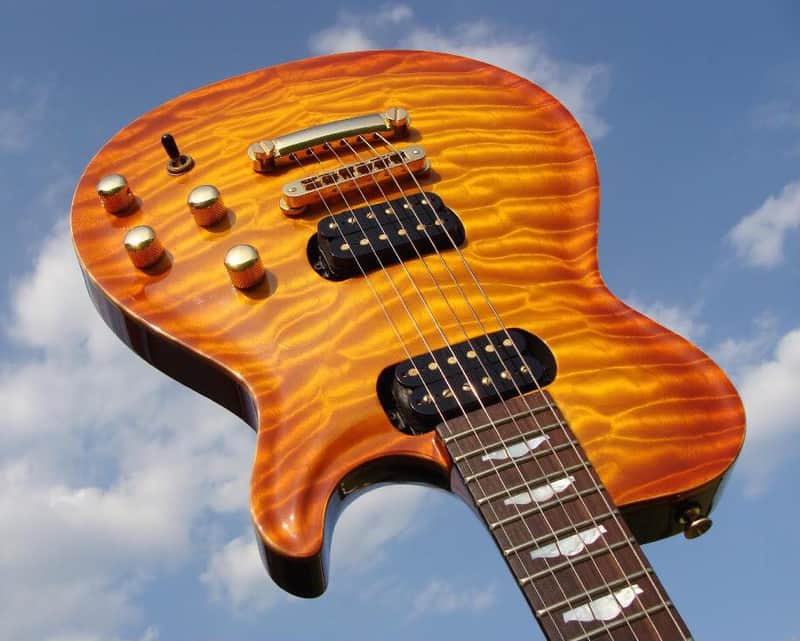 Zion Phil Keaggy Primera Honey Burst - ONE of only 10 made - Seymour Duncan Custom Shop - Quilt top image 1